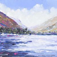 GLENVEAGH CASTLE, DONEGAL by Sean Lorinyenko at Ross's Online Art Auctions