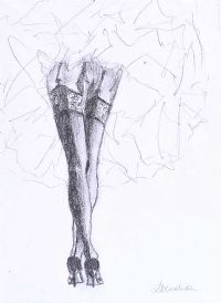 SEXY LEGS by Lynda Cookson at Ross's Online Art Auctions