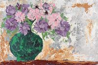 FLOWERS IN A JAPANESE VASE by Gerald G. Beattie at Ross's Online Art Auctions