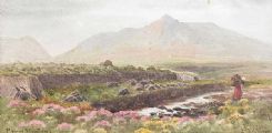 MOURNE MOUNTAINS, COUNTY DOWN by Joseph William Carey RUA at Ross's Online Art Auctions