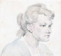 HEAD OF A GIRL by Tom Carr HRHA HRUA at Ross's Online Art Auctions