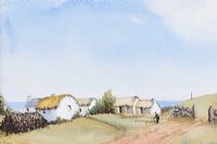 LONG HOUSE, ANNAGRY, DONEGAL by Honor Irvine UWS at Ross's Online Art Auctions