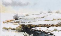 SNOW ABOVE CARNLOUGH by Honor Irvine at Ross's Online Art Auctions