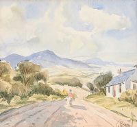 MOURNE MOUNTAINS, COUNTY DOWN by George Bennett at Ross's Online Art Auctions