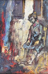 SEATED FIGURE by French School at Ross's Online Art Auctions