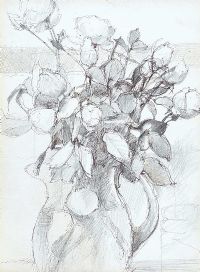 A JUG OF FLOWERS by Tom Carr HRHA HRUA at Ross's Online Art Auctions