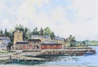 THE HARBOUR, STRANGFORD by Colin Gibson at Ross's Online Art Auctions