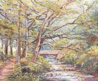 BRIDGE, TOLLYMORE FOREST by Vittorio Cirefice at Ross's Online Art Auctions