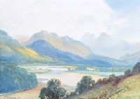 ELTERWATER & LANGDALE PIKES by George Trevor at Ross's Online Art Auctions
