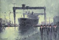 MUSGRAVE CHANNEL, HARLAND & WOLFF by Colin H. Davidson at Ross's Online Art Auctions