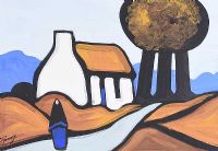 THREE TREES COTTAGE by J.P. Rooney at Ross's Online Art Auctions