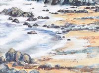 ROCKS & FORESHORE by Rosemary McCarron at Ross's Online Art Auctions