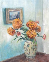 STILL LIFE, VASE OF FLOWERS by Tobias Everet Spence at Ross's Online Art Auctions