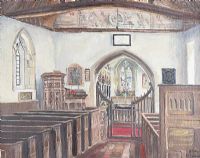 WICKHAMFORD CHURCH by Tobias Everet Spence at Ross's Online Art Auctions