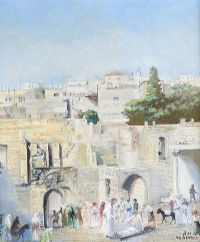 POOL OF BETHESDA, JERUSALEM by Tobias Everet Spence at Ross's Online Art Auctions