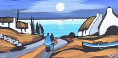MOON WASHED HOMES by J.P. Rooney at Ross's Online Art Auctions