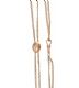 9CT ROSE GOLD DOUBLE CHAIN WITH SLIDER at Ross's Online Art Auctions