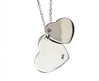 STERLING SILVER HEART NECKLACE at Ross's Online Art Auctions