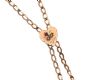 GOLD-TONE CHAIN WITH GEM-SET HEART CHARM at Ross's Online Art Auctions