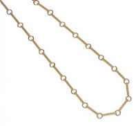 9CT GOLD BAR-LINK CHAIN at Ross's Online Art Auctions
