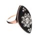 VICTORIAN 9CT GOLD ONYX AND DIAMOND RING at Ross's Online Art Auctions