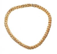 GOLD-TONE NECKLACE BY DESIGNER 'GROSSE' at Ross's Online Art Auctions