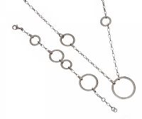 SUITE OF STERLING SILVER JEWELLERY IN A 'CIRCLES' THEME at Ross's Online Art Auctions