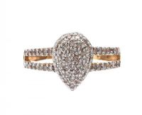 14CT GOLD DIAMOND CLUSTER RING at Ross's Online Art Auctions