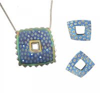 SUITE OF TITANIUM AND STERLING SILVER JEWELLERY BY DESIGNER 'MOXON & SIMM' at Ross's Online Art Auctions