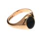 9CT GOLD SIGNET RING SET WITH BLOODSTONE at Ross's Online Art Auctions
