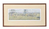 FRAMED HUNTING PRINT at Ross's Online Art Auctions
