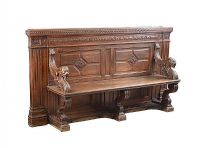 VICTORIAN CARVED OAK SETTLE at Ross's Online Art Auctions