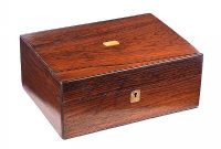 ANTIQUE ROSEWOOD JEWELLERY BOX at Ross's Online Art Auctions