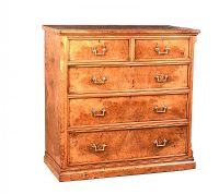 VICTORIAN WALNUT CHEST OF DRAWERS at Ross's Online Art Auctions