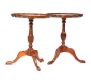 PAIR OF WALNUT WINE TABLES at Ross's Online Art Auctions