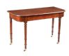PAIR REGENCY MAHOGANY D-END SIDE TABLES at Ross's Online Art Auctions