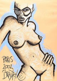 NUDE, PARIS 2002 by Terry Bradley at Ross's Online Art Auctions