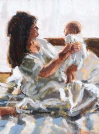 MOTHER & BABY by Rowland Davidson at Ross's Online Art Auctions