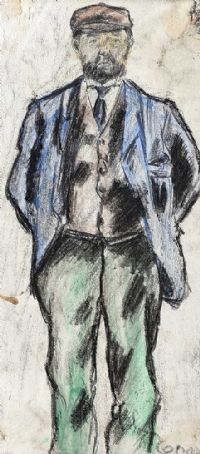 YARDMAN by William Conor RHA RUA at Ross's Online Art Auctions