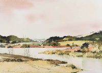 RIVER QUOILE NEAR INCH ABBEY by George C. Morrison RUA at Ross's Online Art Auctions