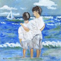 BROTHERS by Rose Elizabeth Moorcroft at Ross's Online Art Auctions