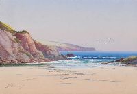 DESERTED BEACH, WEST OF IRELAND by George Trevor at Ross's Online Art Auctions