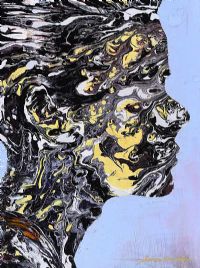 DISTORTED FACE II by Simon Bradley at Ross's Online Art Auctions