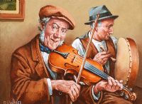 THE TWO PIECE BAND by Roy Wallace at Ross's Online Art Auctions