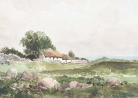 COASTAL FARMSTEAD by Rowland Hill RUA at Ross's Online Art Auctions