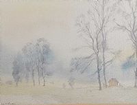WNTER LANDSCAPE by George C. Morrison RUA at Ross's Online Art Auctions