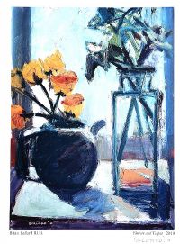 FLOWERS & TEAPOT by Brian Ballard RUA at Ross's Online Art Auctions