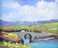LACKAGH BRIDGE BETWEEN CARRIGART & CREESLOUGH, DONEGAL by Sean Lorinyenko at Ross's Online Art Auctions