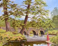 THE MINNOBURN BRIDGE by Leslie Rodgers at Ross's Online Art Auctions