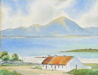 WHITEPARK BAY & THE MOURNE MOUNTAINS by Hugh H. Dona at Ross's Online Art Auctions